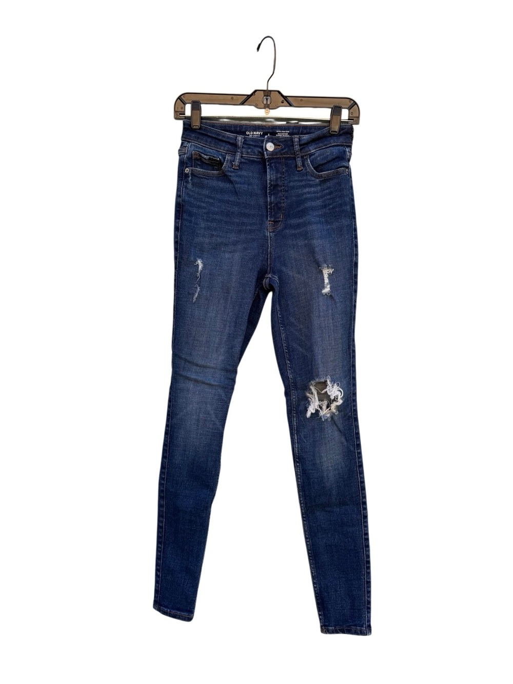 Old Navy Women's Extra High Rise Rockstar Super Skinny Jeans Size 2